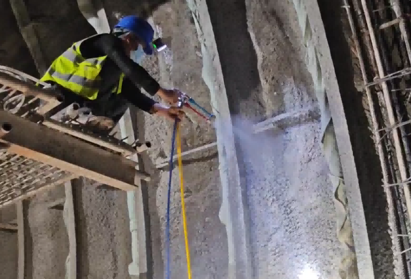 防水施工,丙烯酸鹽噴膜